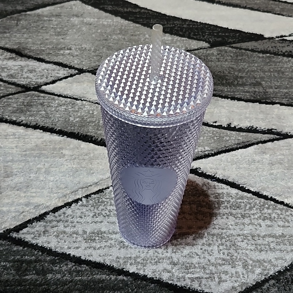 STARBUCKS SILVER STUDDED CLASSIC MERMAID SIREN VENTI COLD CUP TUMBLER